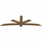 Ekena Millwork Alberta Smooth Timber Gable Bracket, Western Red Cedar, 96"W x 32"H x 1 1/2"D x 5 1/2"F, 8/12 Pitch GBW096X32X0206ALB00SWR - alternate 2